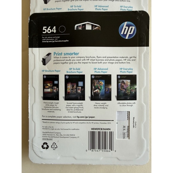 Original HP 564 Black Ink Cartridge - Three In Total NIB Exp. 12/23(2) & 3/23(1) - Picture 2 of 2